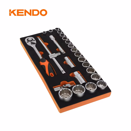 Kendo 144PC Outil à main pour armoire domestique amovible à 6 tiroirs