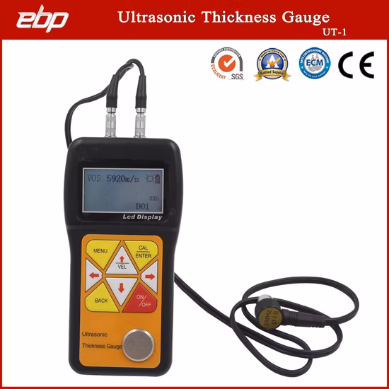mètre ultrasonique tenu dans la main d'épaisseur d'exactitude de 0.01mm Ut